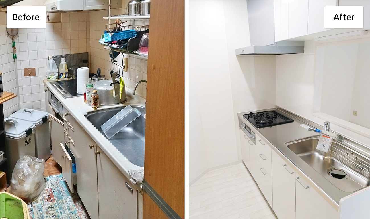 キッチン　Before　After