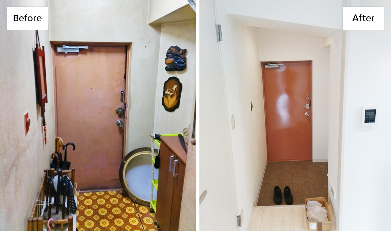 玄関　Before　After