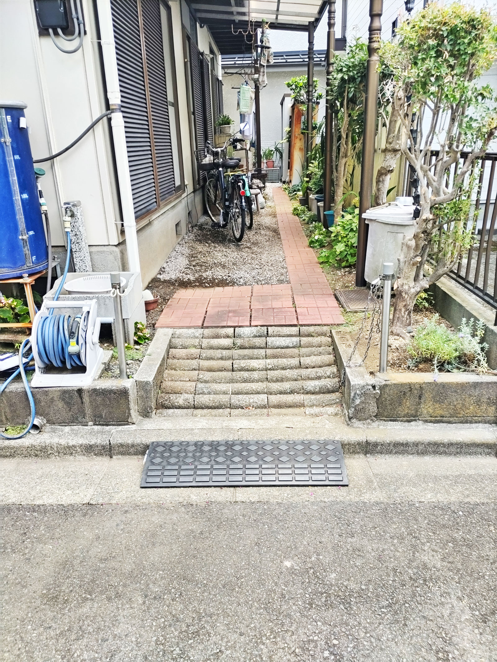 外構スロープ施工前 