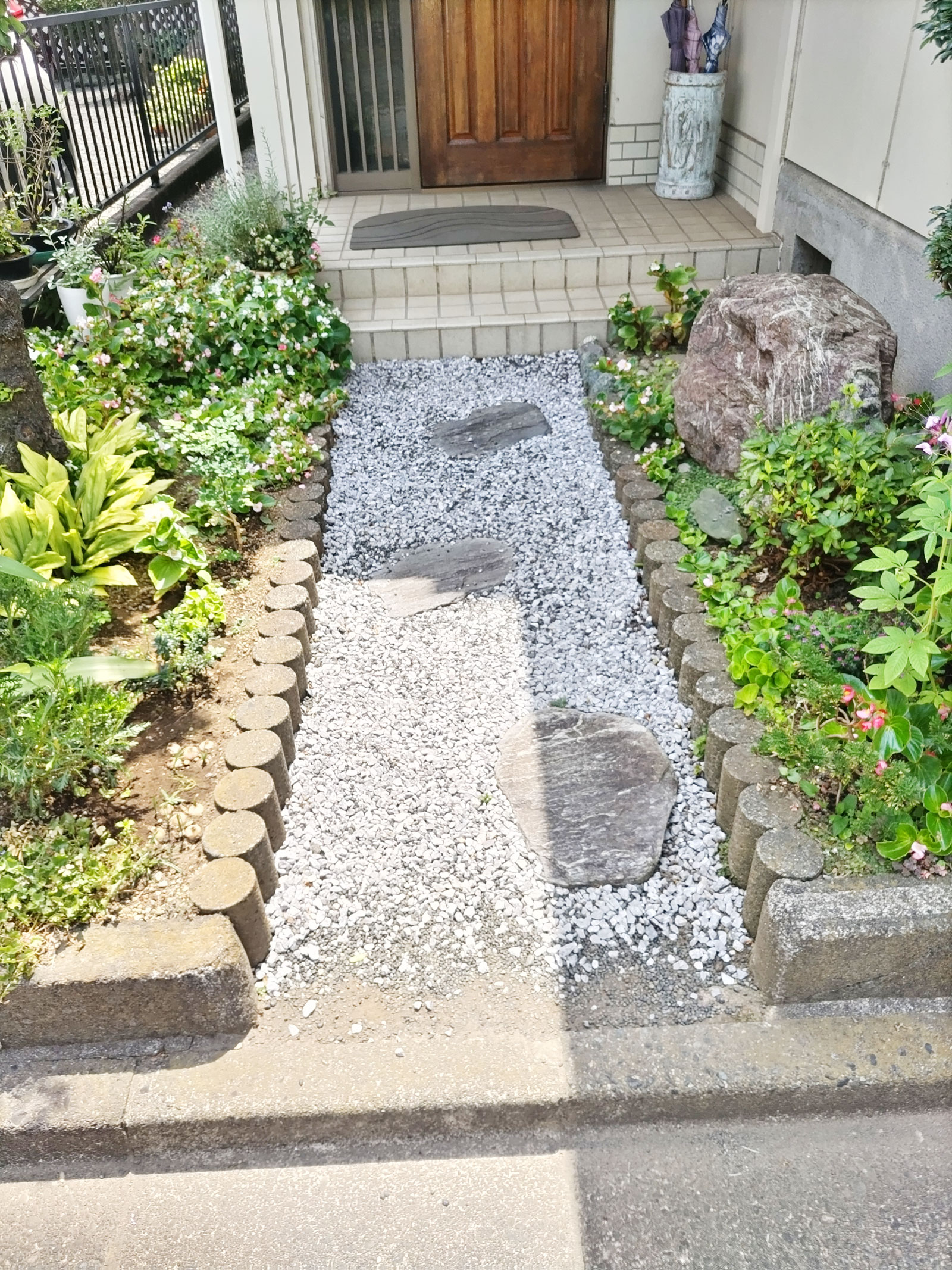 外構スロープ施工前