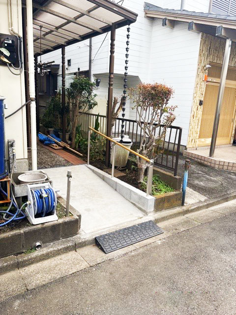 外構スロープ施工後 